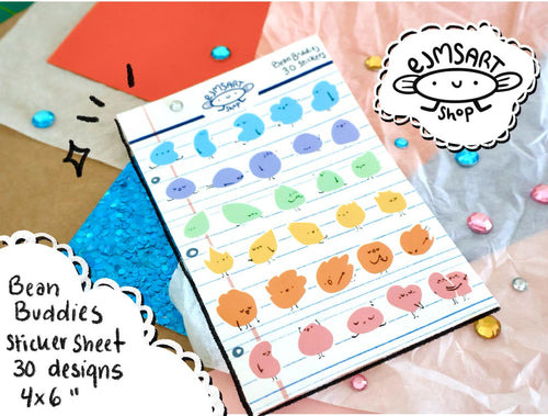 Bean Buddies Sticker Sheet