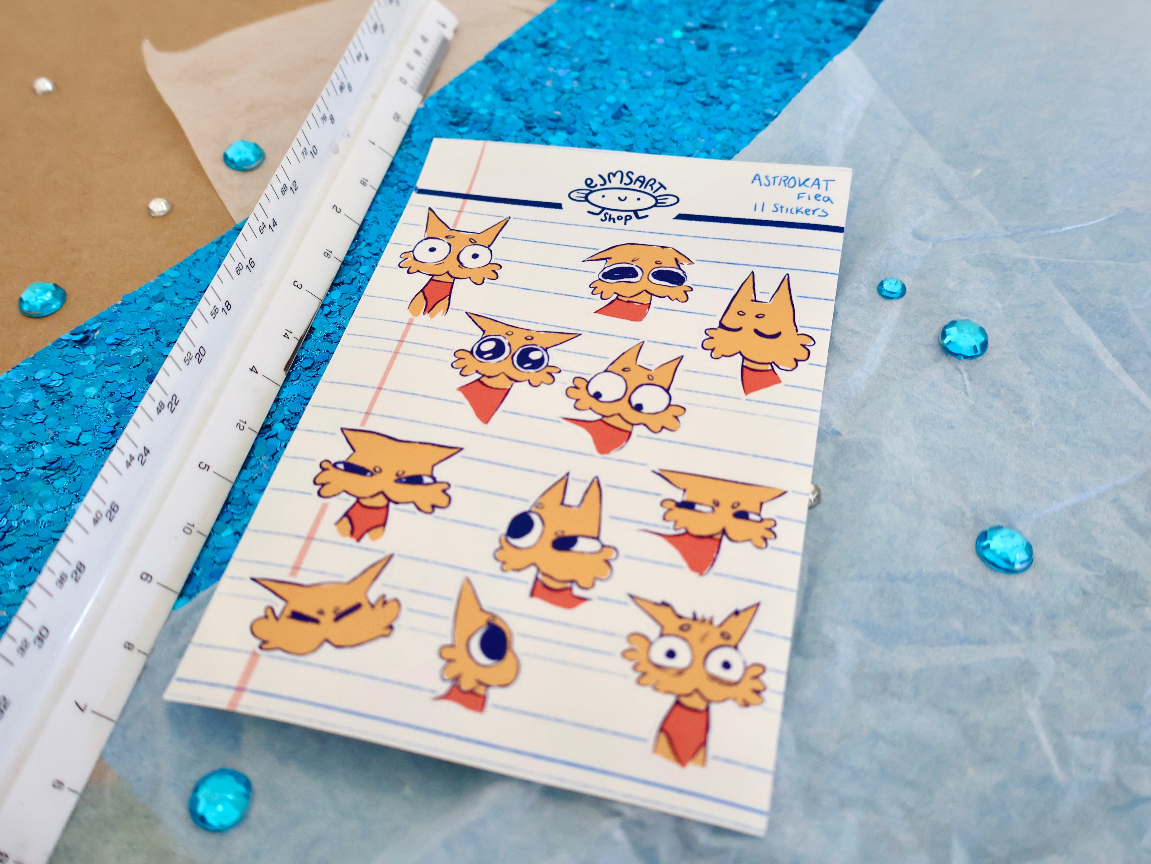 Astrokat Sticker Sheet