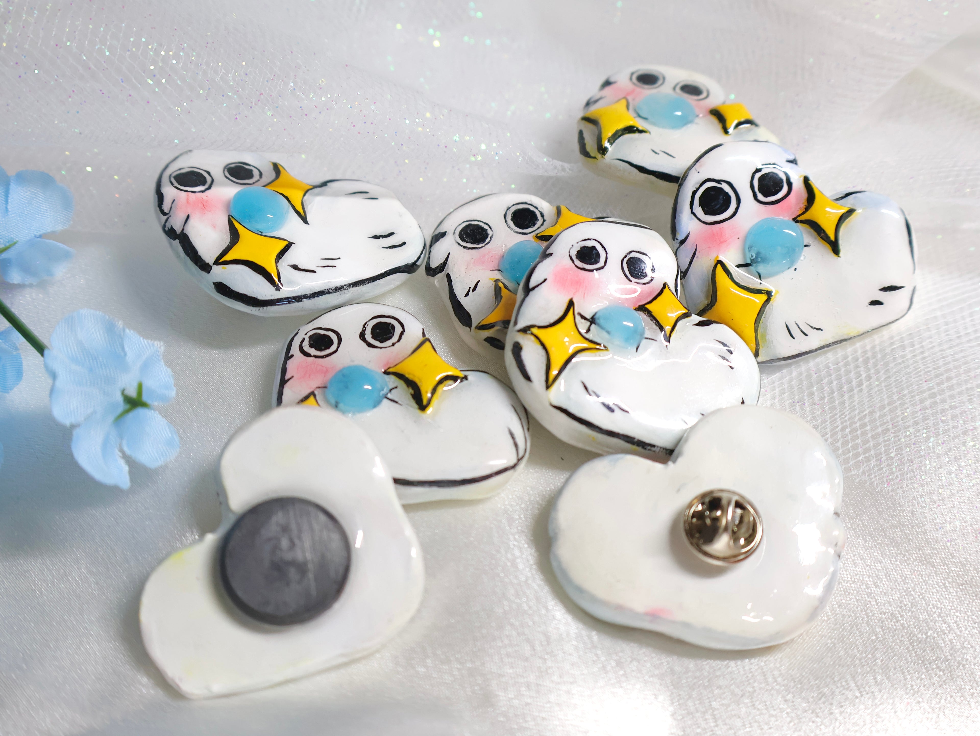Brush Buddy | Clay Magnet/Pin