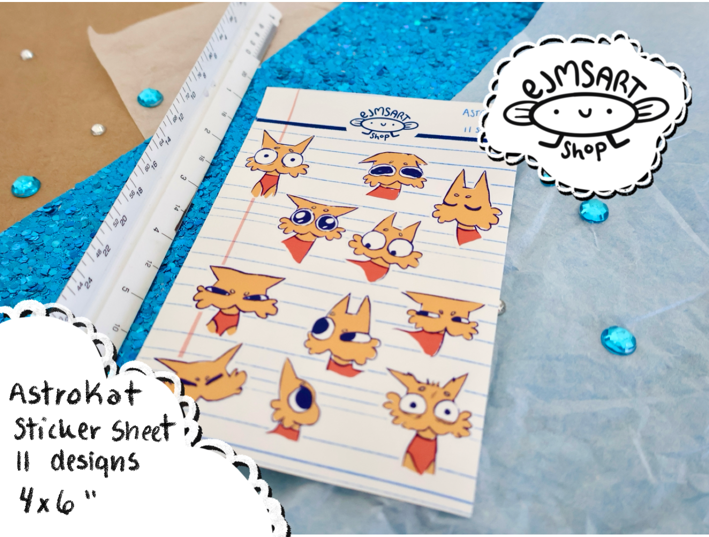 Astrokat Sticker Sheet
