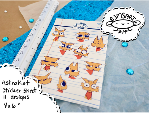 Astrokat Sticker Sheet