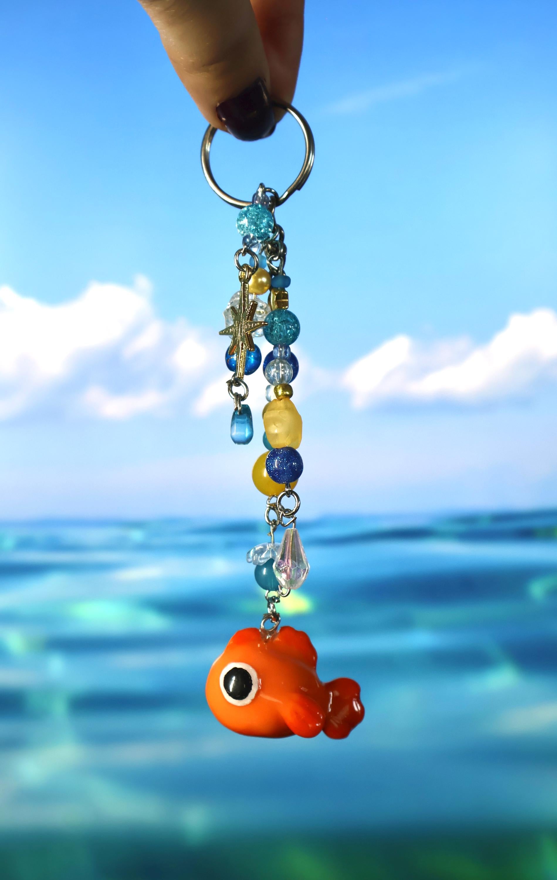 Fish Polymer Clay Keychain | Henri