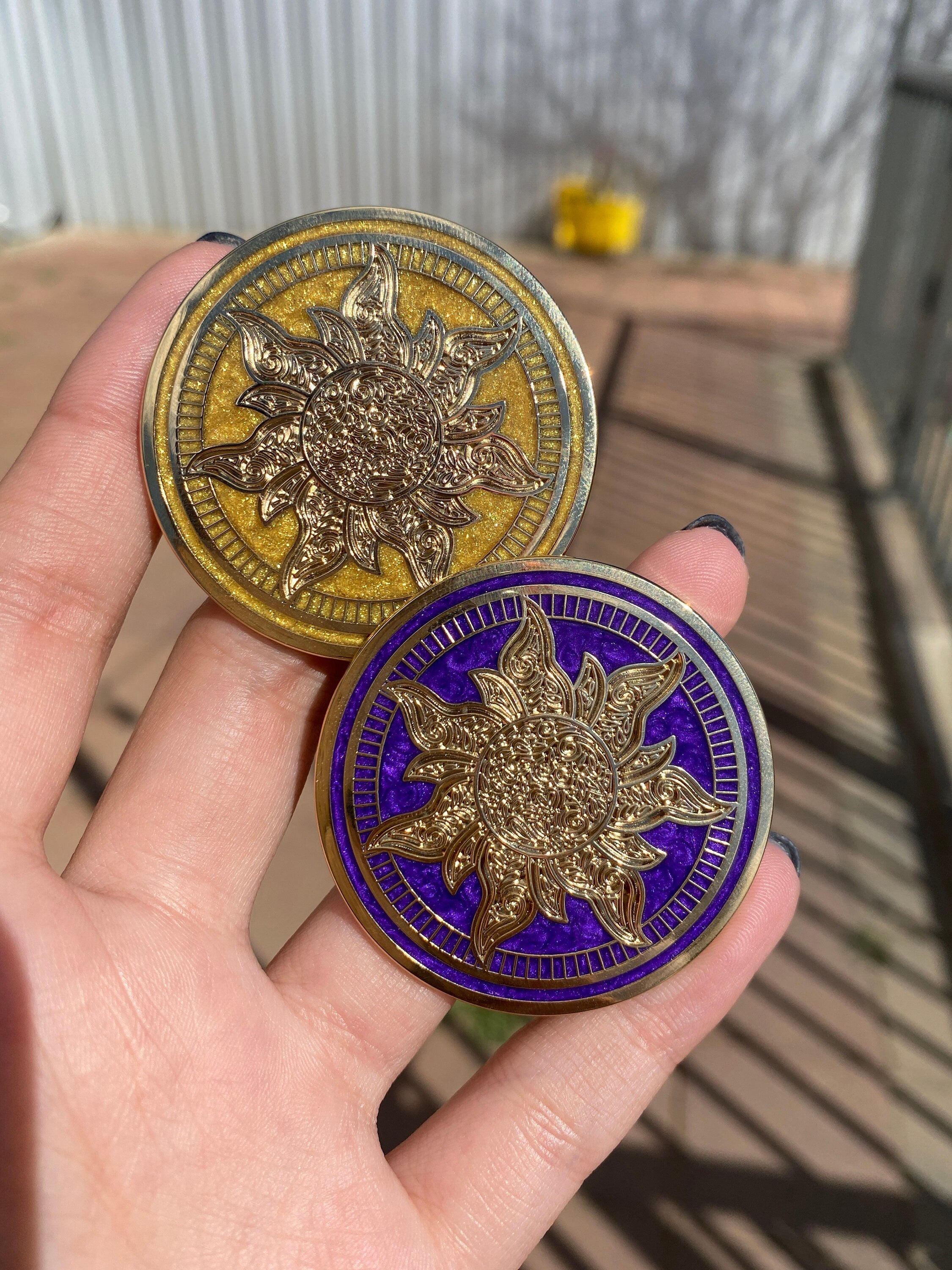 Sun Flower Token Pin