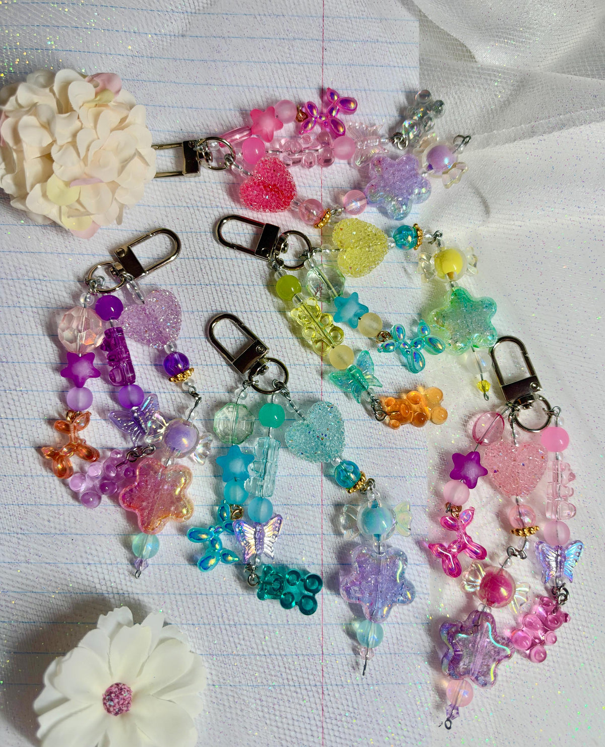 Keychain Beaded Candy Sweets
